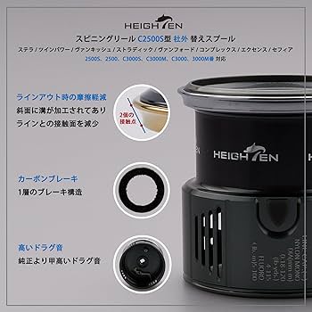 Amazon | HEIGHTEN リール スプール シマノ (Shimano) 浅溝